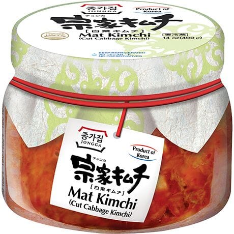 韩国宗家府 泡菜 辣白菜 片 罐装 400克 /Mat Kimchi 400g JONGGA