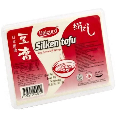 统一豆腐 日本嫩滑盒装豆腐(红) 300克 / Silken Tofu Rot T01 300g UNICURD