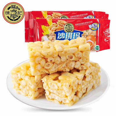 徐福记 沙琪玛 经典鸡蛋味 311克 /Sanft Kuchen Knusprigen Eiergeschmack 310g XuFuJi