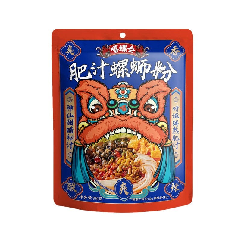 嘻螺会 肥汁螺蛳粉 330克 /Instant-Nudel-Fett-Sauce- Geschmack 330g XILUOHUI