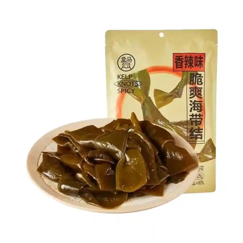 盒马 脆爽海带结 香辣味 425克 /Knusprige und erfrischende Algenknoten würziger Geschmack 425g FRESHIPPO