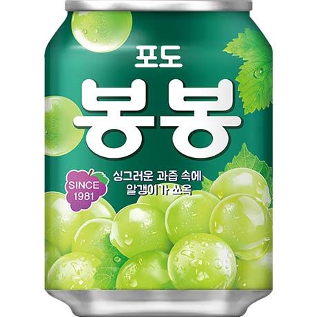 韩国 海太 葡萄汁饮料 带果肉 238毫升 /Weintraube Getränke mit Fruchfleisch in Dose 238ml Haitai