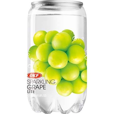 韩国OKF 葡萄味汽水 罐装 350毫升 /Soda Getränk Traube Dose 350ml OKF