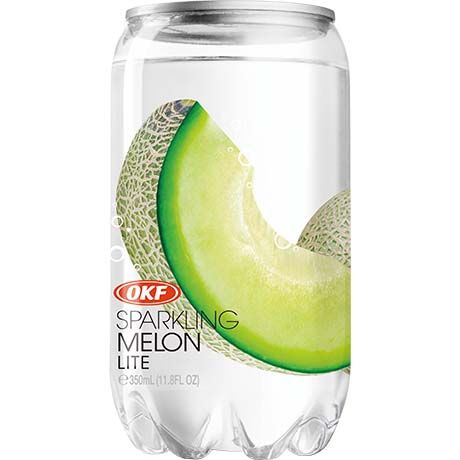 韩国OKF 哈密瓜味汽水 罐装 350毫升 /Soda Getränk Melone Dose 350ml OKF