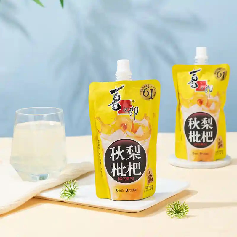 喜之郎 秋梨枇杷果冻 150克 / Gelee Getränk Herbstbirne und Mispel 150g XZL