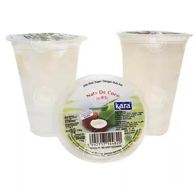 椰果果冻饮料 香草味 220毫升 / Nata De Coco Vanille Geschmack Gelee 220ml KARA