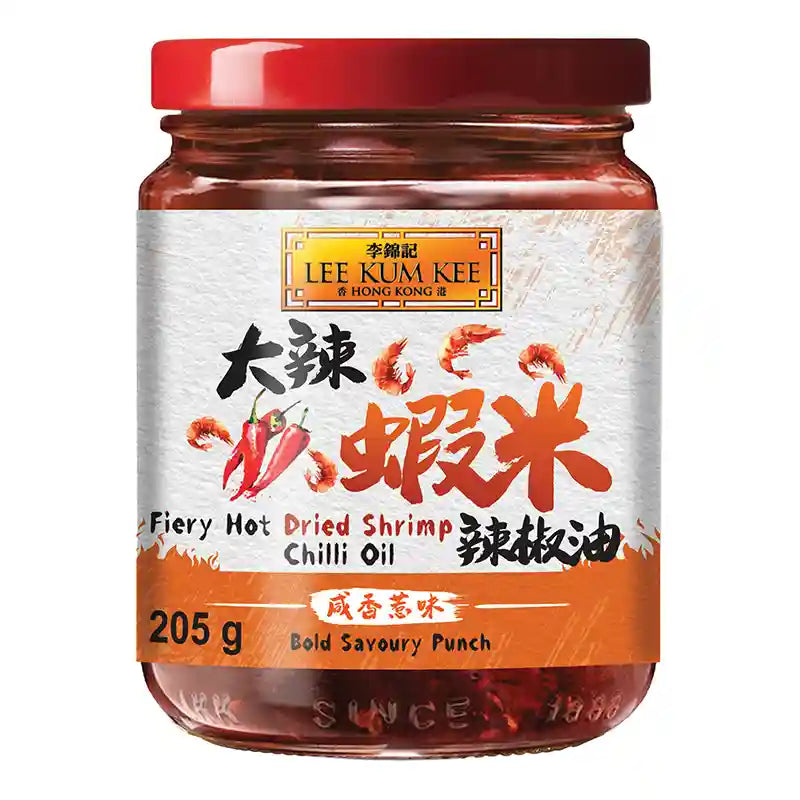 李锦记 大辣虾米辣椒油 205克 /Scharfes Chiliöl mit getrockneten Garnelen 205g LKK