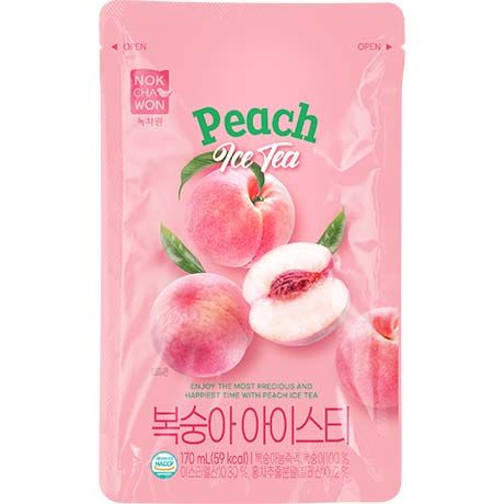 韩国 蜜桃味 冰红茶 170毫升 /Koreanische Eistee Getränk Pfirsich Ade 170ml NOKCHAWON