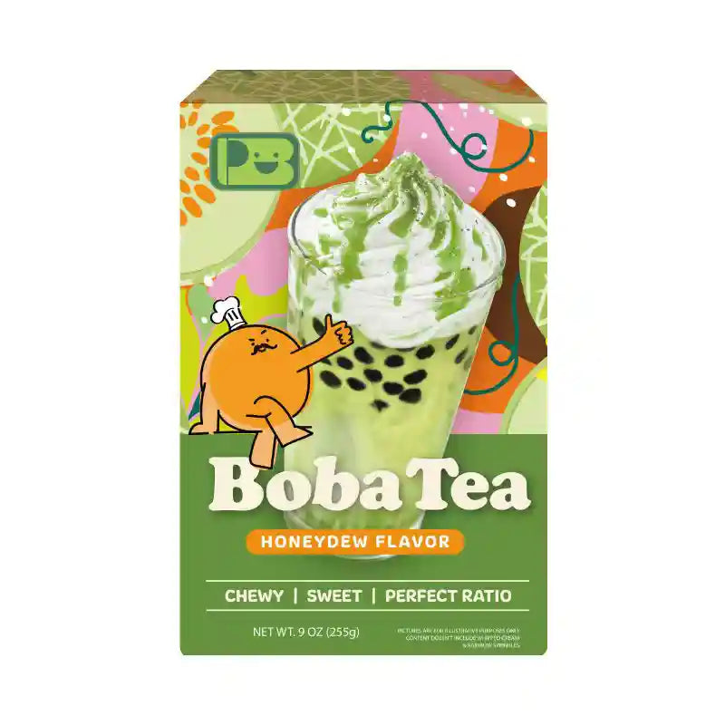 珍珠奶茶 哈密瓜味套装 三份装 255克 /Bubble Tea Kit 3 Portionen Honigmelonengeschmack 255g PlayB