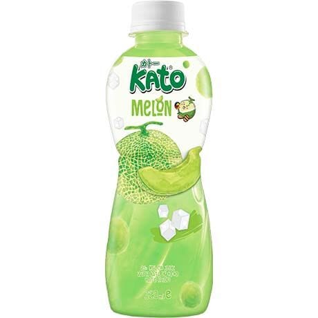 泰国椰果果肉饮料 哈密瓜味 320毫升 /Melonensaft mit Nata De Coco 320ml KATO