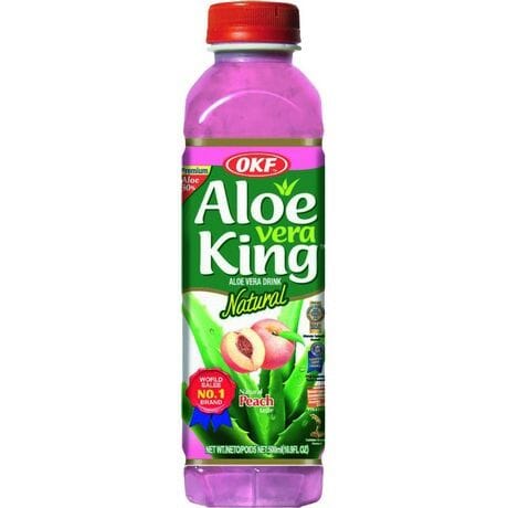 韩国芦荟饮料 桃子味 500毫升 /Aloe Vera Getränk Pfirsich Getränk 500ml OKF