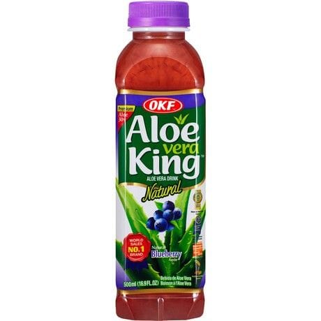 韩国芦荟饮料 蓝莓味 500毫升 /Aloe Vera Getränk Heidelbeergeschmack 500ml OKF