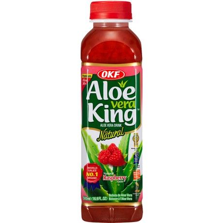 韩国芦荟饮料 覆盆子味 500毫升 /Aloe Vera Getränk Himbeere Geschmack 500ml OKF