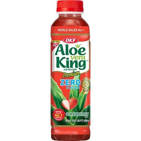 韩国芦荟饮料 草莓味 无糖 500毫升 /Aloe Vera Getränk Erdbeere Getränk zuckerfrei 500ml OKF