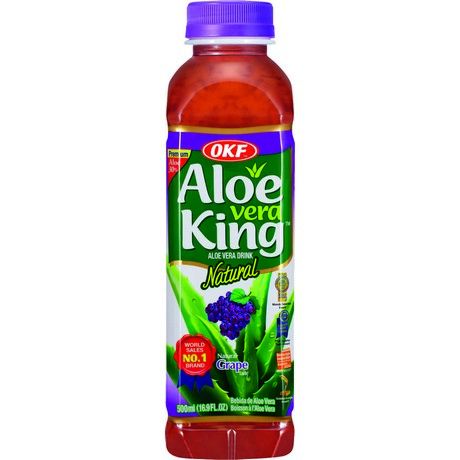 韩国芦荟饮料 葡萄味 500毫升 /Aloe Vera Getränk Traubegeschmack 500ml OKF