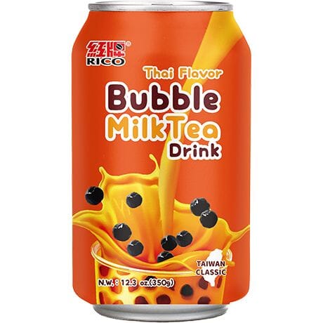 红牌 珍珠奶茶 泰式口味 340毫升 /Bubble Milch Teegetränk Thai 340ml Rico