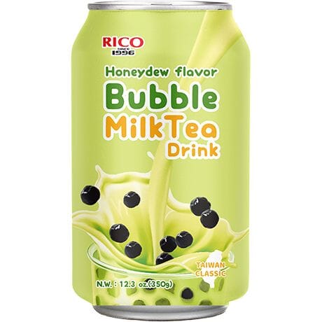 红牌 珍珠奶茶 哈密瓜味 350毫升 /Bubble Milch Teegetränk Hönigmelone 350ml RICO