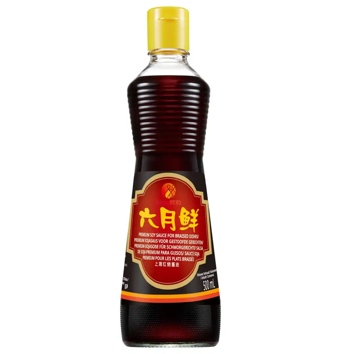 欣和 六月鲜 上海红烧酱油 500毫升 /Juni Sojasoße für Schmorgerichte 500ml Shinho