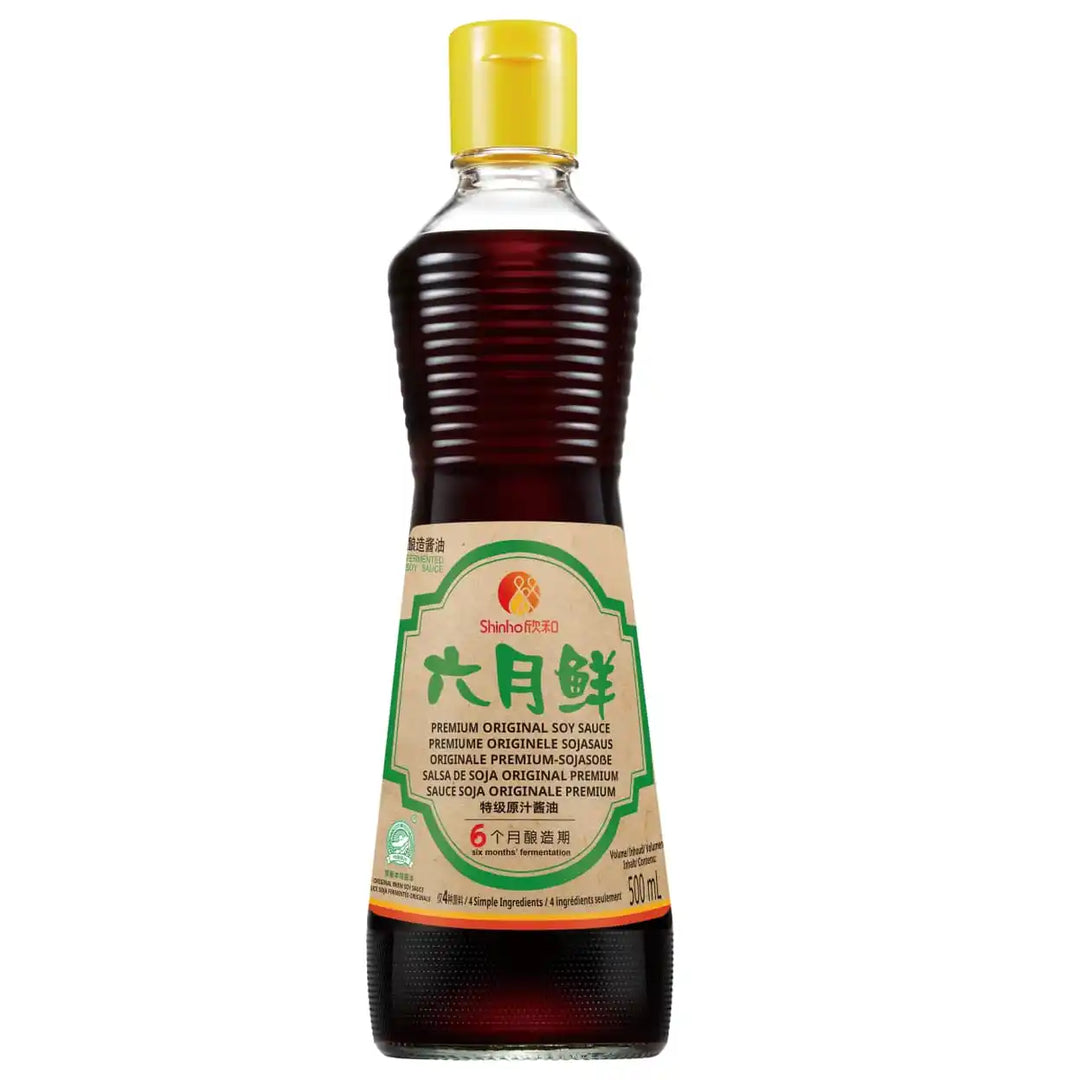 欣和 六月鲜 特级原汁酱油 减盐 500毫升 /Premium Original Sojasauce wenige Salz 500ml SHINHO