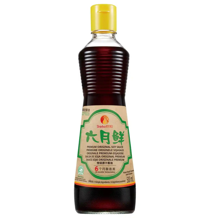 欣和 六月鲜 特级原汁酱油 减盐 500毫升 /Premium Original Sojasauce wenige Salz 500ml SHINHO
