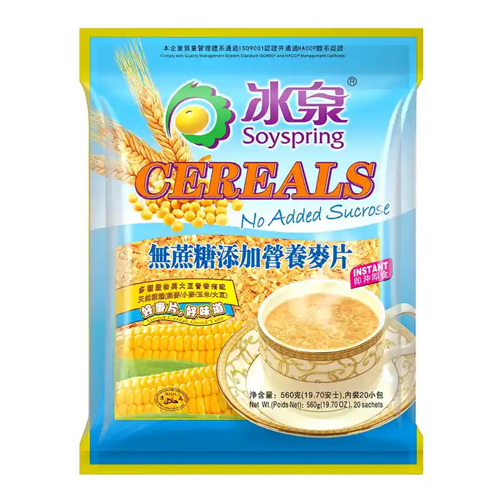 冰泉 无添加蔗糖麦片 560克 /Getreideflocken ohne Saccharosezusatz 560g Soyspring