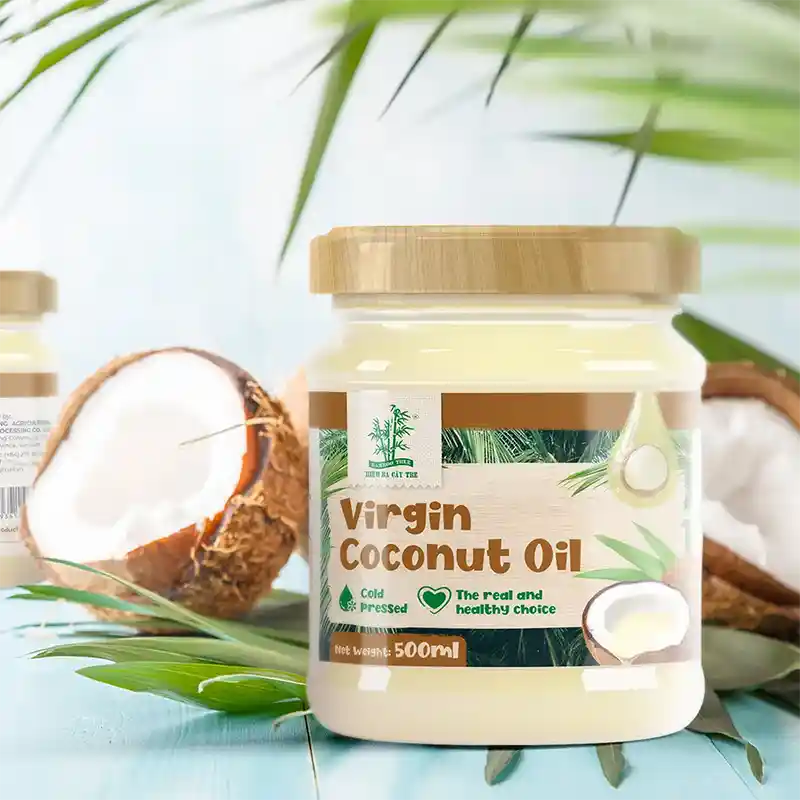 竹树牌 100% 初榨椰子油 500毫升 /Kokosöl 100% Nativ 500ml Bamboo Tree