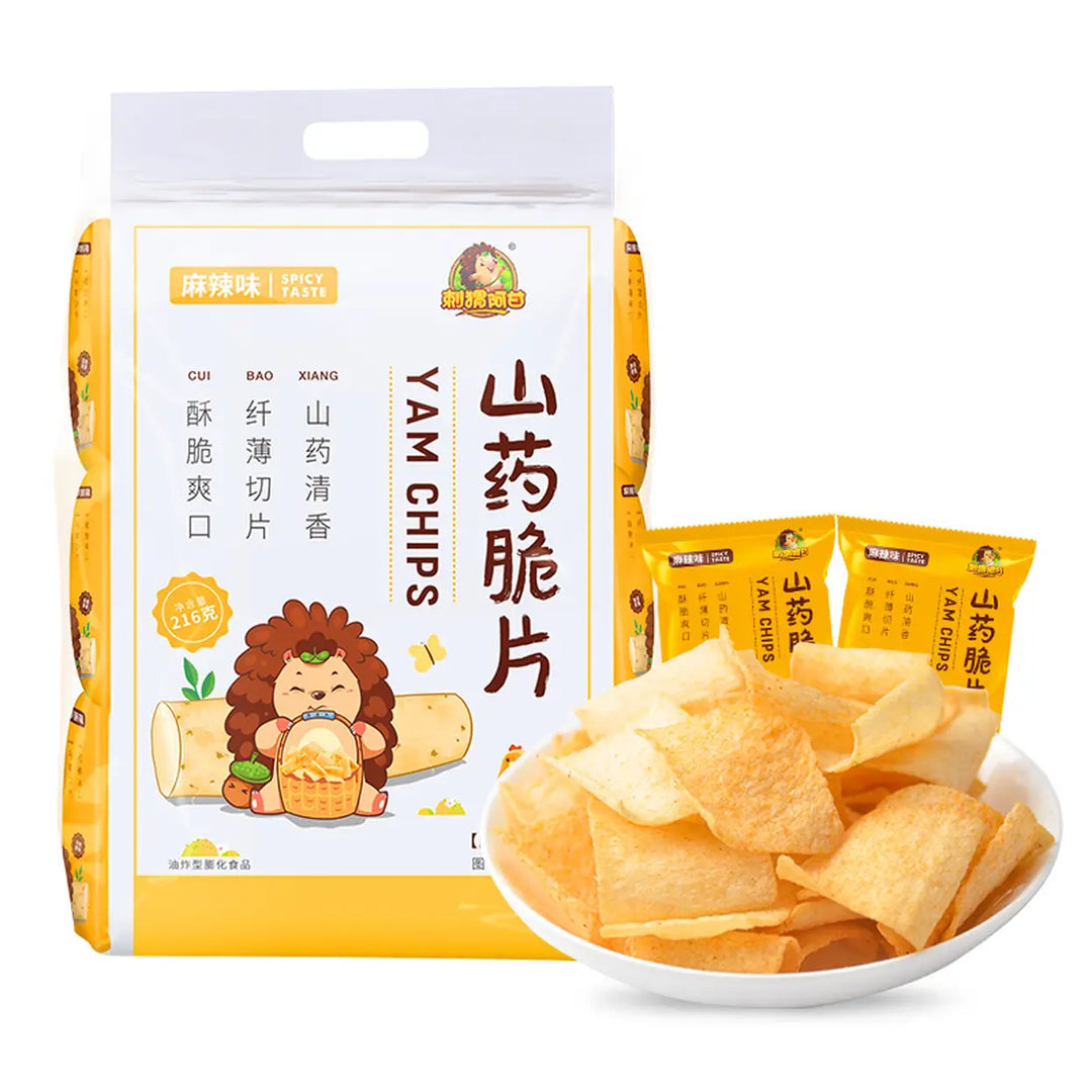 刺猬阿甘 山药脆片 麻辣味 18小包 /Yamswurzelchip Mala scharf 12g*18 CIWEIAGAN