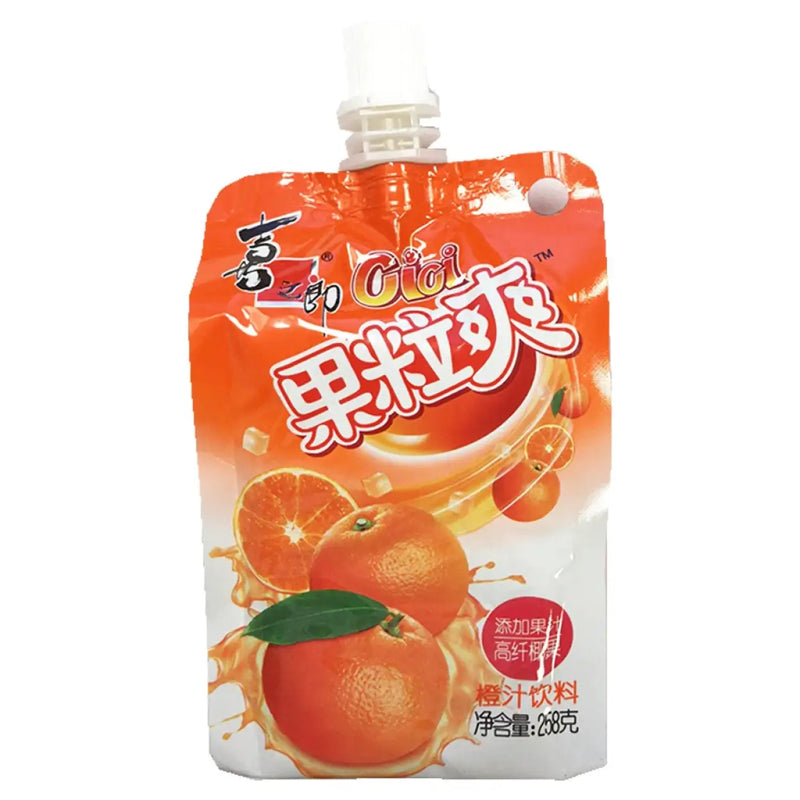喜之郎 果粒爽 橙汁饮料 258克 /Fruchtgranulat Orange Geschmack 258g XZL