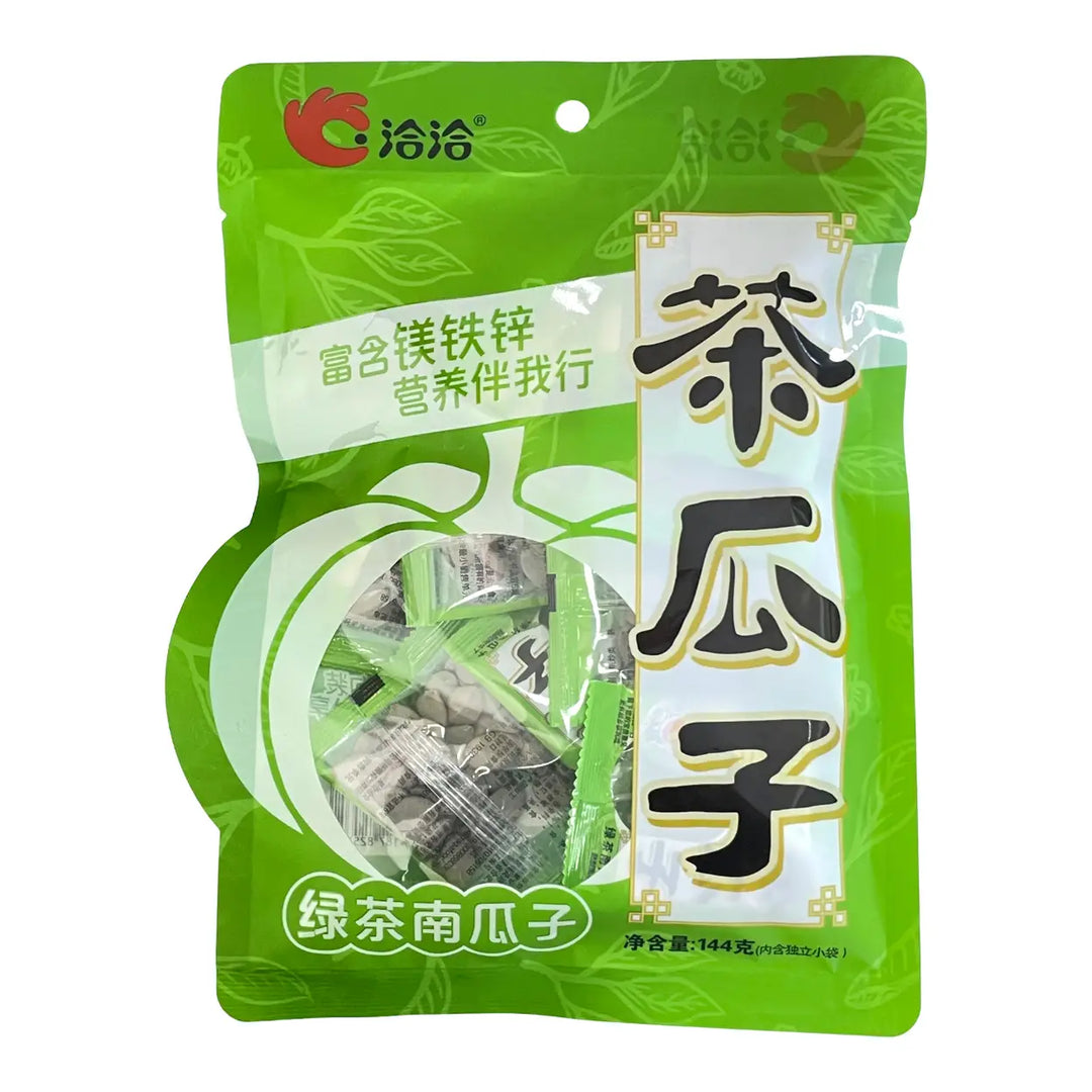 洽洽 茶瓜子 绿茶味南瓜子 144克 /Sonnenblumenkerne Grüntee Geschmack 144g CHACHA