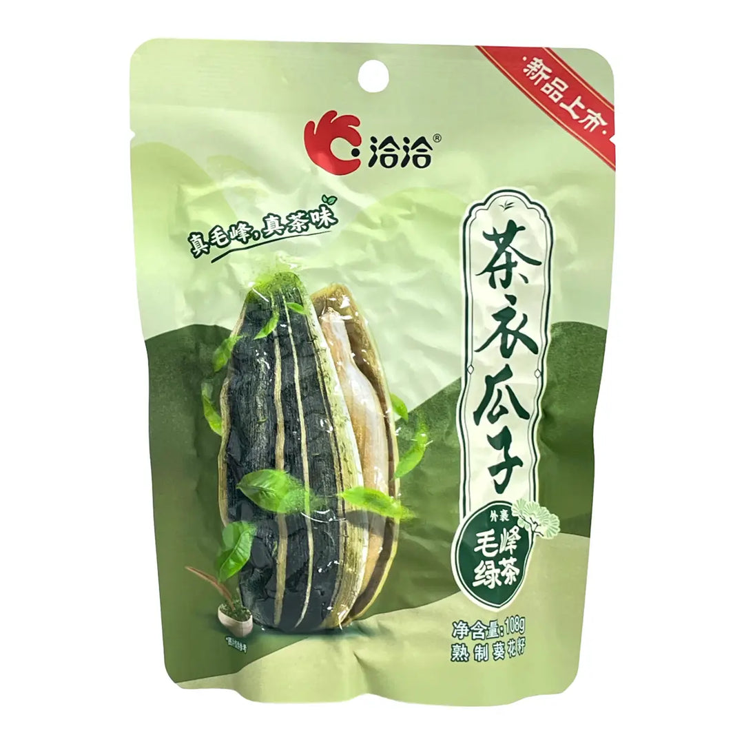 洽洽 茶衣瓜子 外裹 毛峰绿茶 108克 /Tea-Skin Sonnenblumenkerne 108g CHACHA