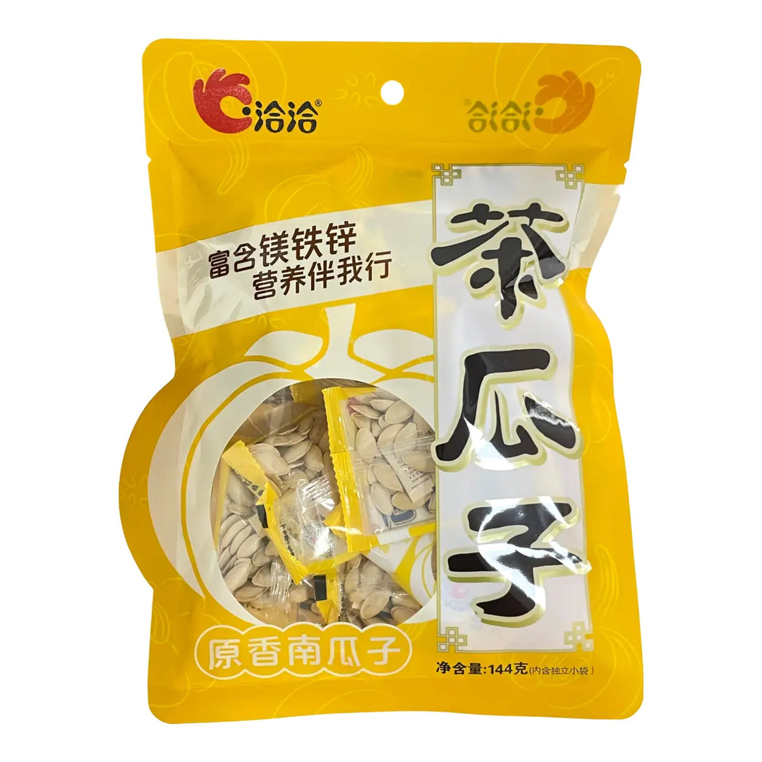 洽洽 茶瓜子 原香南瓜子 144克 /Original geröstete Kürbiskerne 144g CHACHA