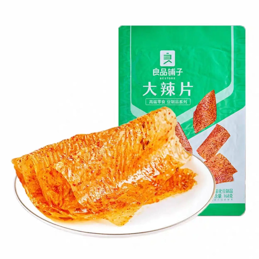良品铺子 大辣片 168克 /Scharf gewürztes Weizengluten in Scheiben geschnitten 168g BESTORE