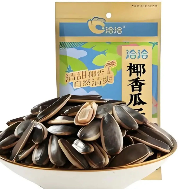 洽洽 清甜椰香瓜子 500克 /Geröstete Sonnenblumenkerne Kokosgeschmack 500g CHACHA