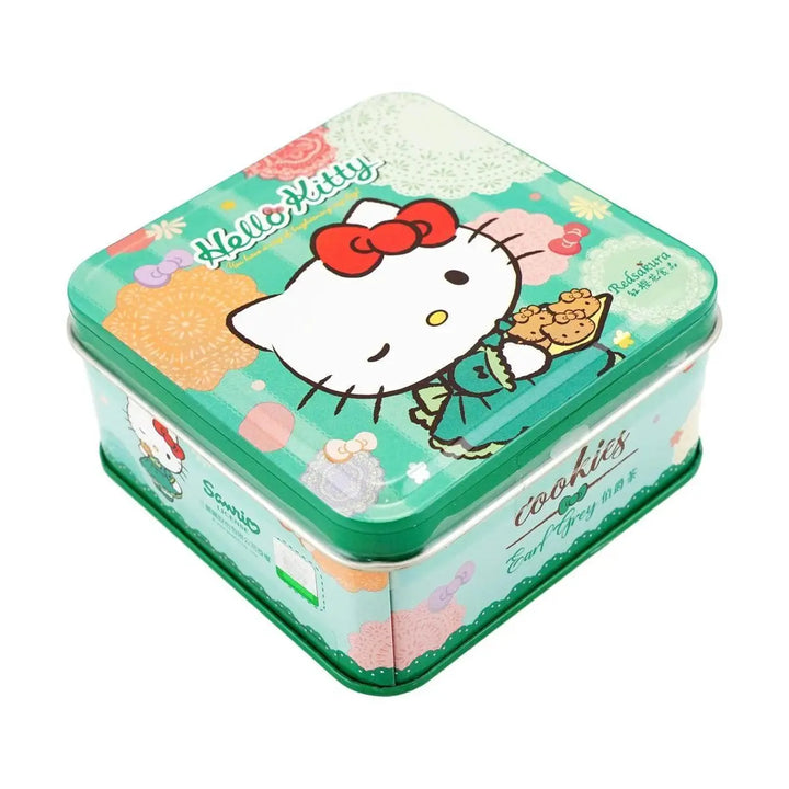红樱花 凯蒂猫 伯爵茶味饼干 铁盒装 65克 /Hello Kitty Earl Grey Keks Dose 65g Red Sakura