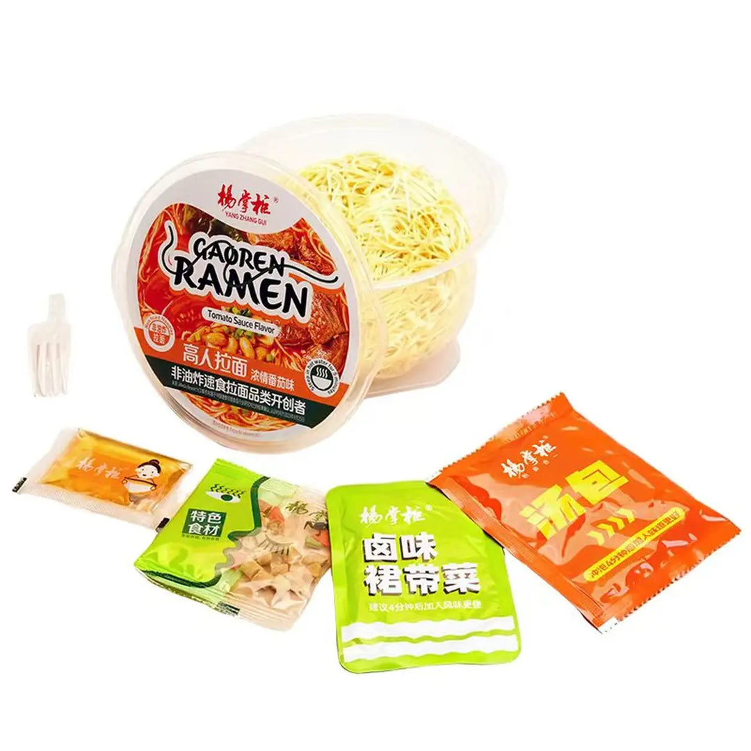 杨掌柜 高人拉面 浓情番茄味 168克 /Handgezogene Nudeln mit reichhaltigem Tomatengeschmac 168g YZG
