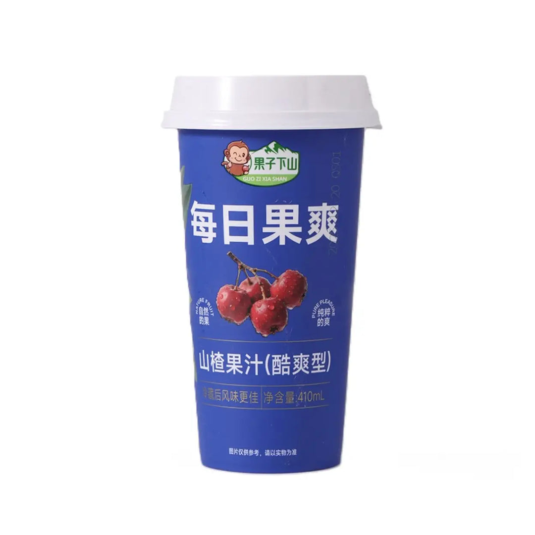 果子下山 每日果爽 山楂果汁 酷爽型 410毫升 /Tägliches fruchtiges Weißdornsaftgetränk 410ml GUOZIXIASHAN
