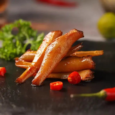 劲仔深海鯷鱼 果木炭烧味 122克 /Getrockneter Tiefsee Sardellen Holzkohle Geschmack 122g JINZAI