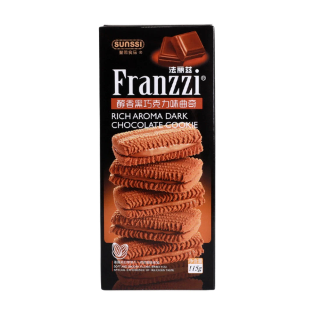 法丽兹 醇香黑巧克力味 曲奇 115克 /Mellow Cookies mit dunkler Schokoladengeschmack 115g FRANZZI