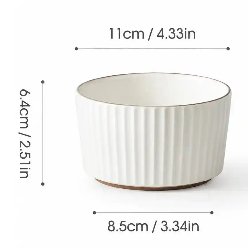 4.5 英寸亮面米色碗 1 件 /Collins 4,5 Zoll Schüssel glänzendes Beige 1 Stück JIWOO