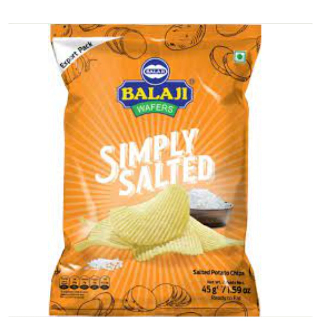 咸香原味土豆薯片 45克 /Crunchem Gesalzene Kartoffelchips 45g BALAJI