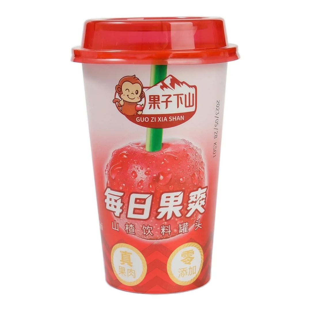 果子下山 每日果爽 酷爽山楂饮料 410毫升 /Täglich erfrischendes Kühlgetränk Weißdorn 410ml GUOZIXIASHAN