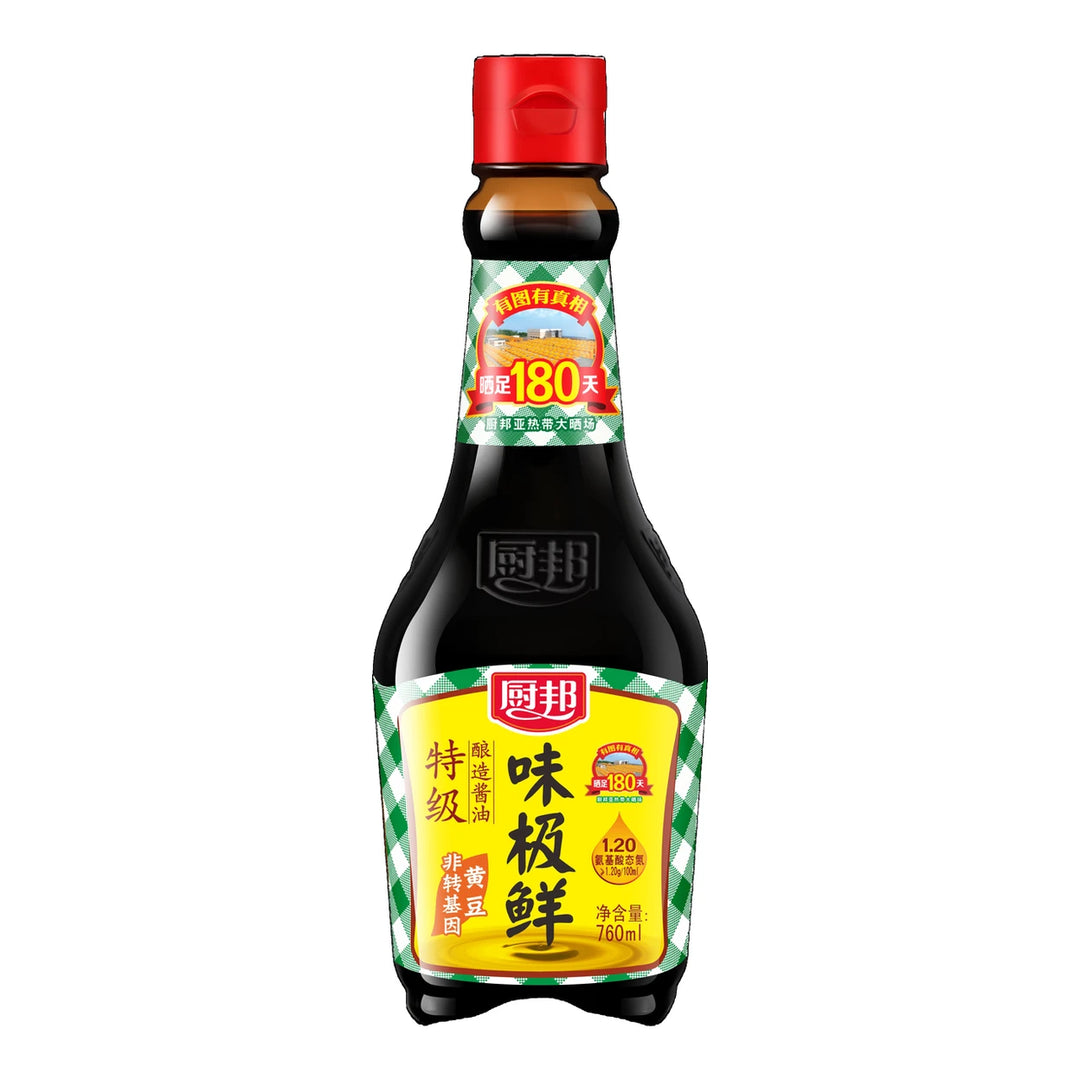 厨邦 味极鲜酱油 760毫升 /Premium helle Sojasauce 760ml Chu Bang