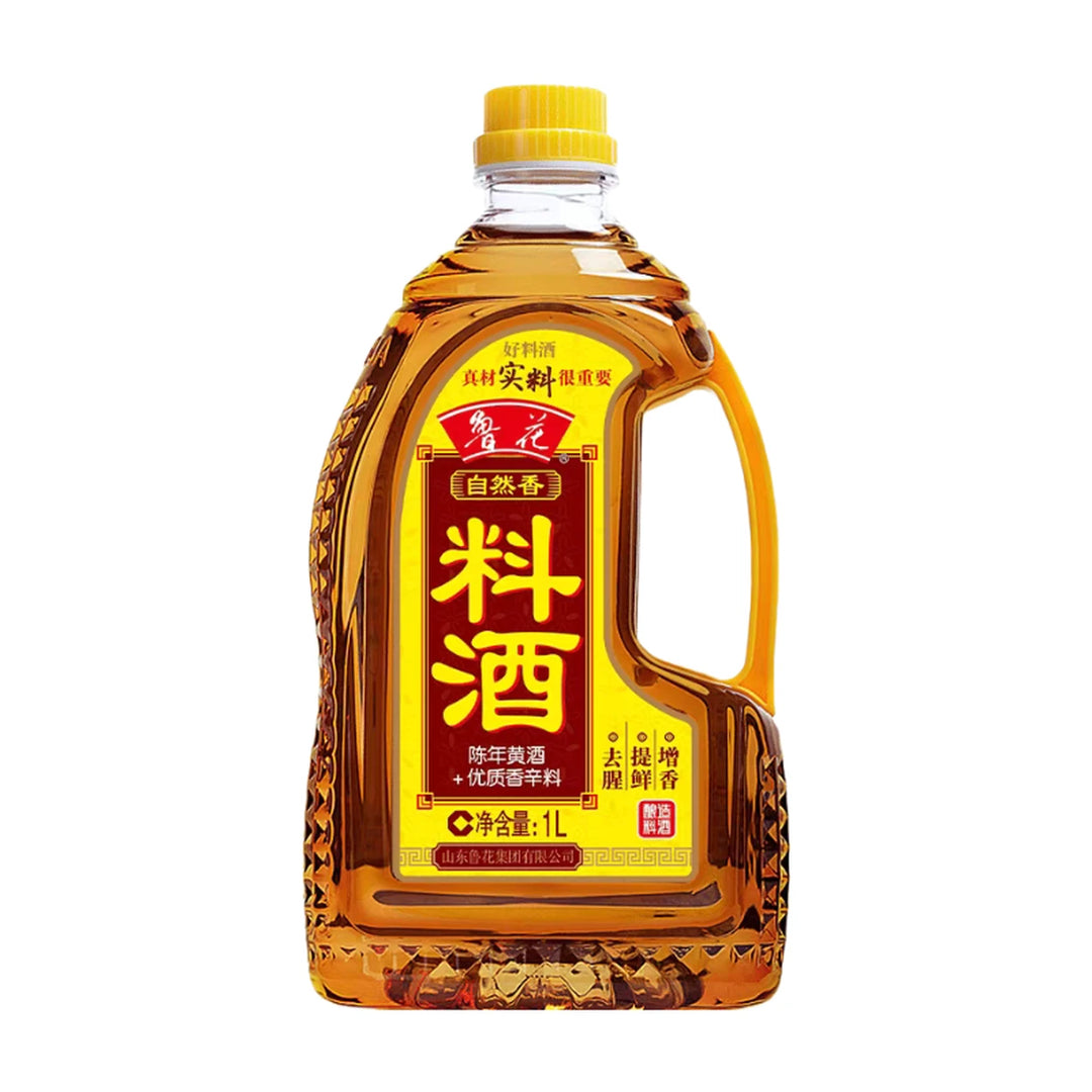 鲁花 自然香料酒 陈年黄酒 1升 /Kochwein mit natürlichem Aroma gereifter Gelber Reiswein 1L LUHUA
