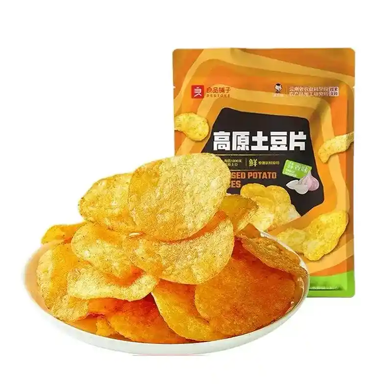良品铺子 高原土豆片 蒜香味 40克 /Kartoffelchips Knoblauchgeschmack scharf 40g Bestore