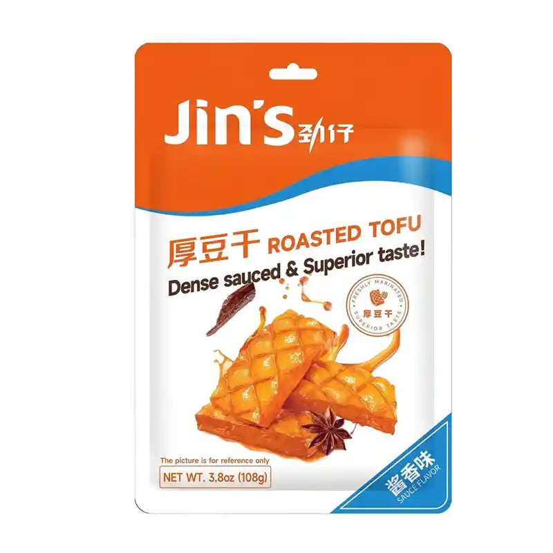 劲仔 酱香味 厚豆干 108克 /Dicker getrockneter Tofu Sojasaucengeschmack 108g JINZAI