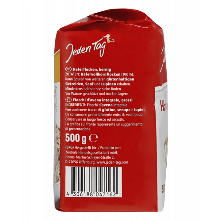 每日 粗颗粒燕麦片 500克 /Kernige Haferflocken 500g Jeden Tag