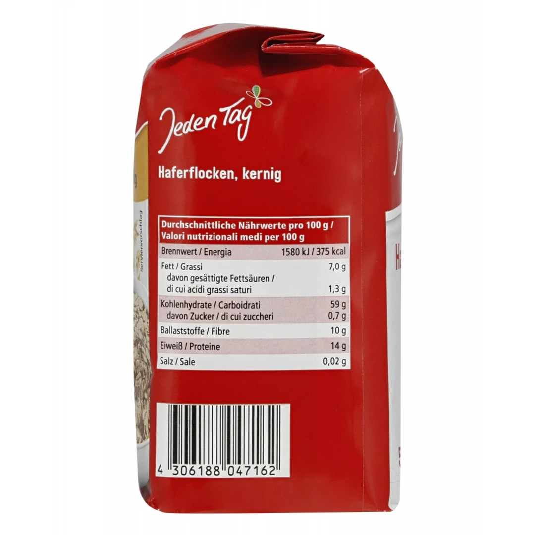 每日 粗颗粒燕麦片 500克 /Kernige Haferflocken 500g Jeden Tag