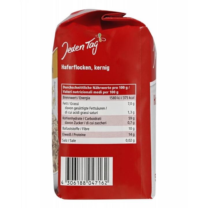每日 粗颗粒燕麦片 500克 /Kernige Haferflocken 500g Jeden Tag