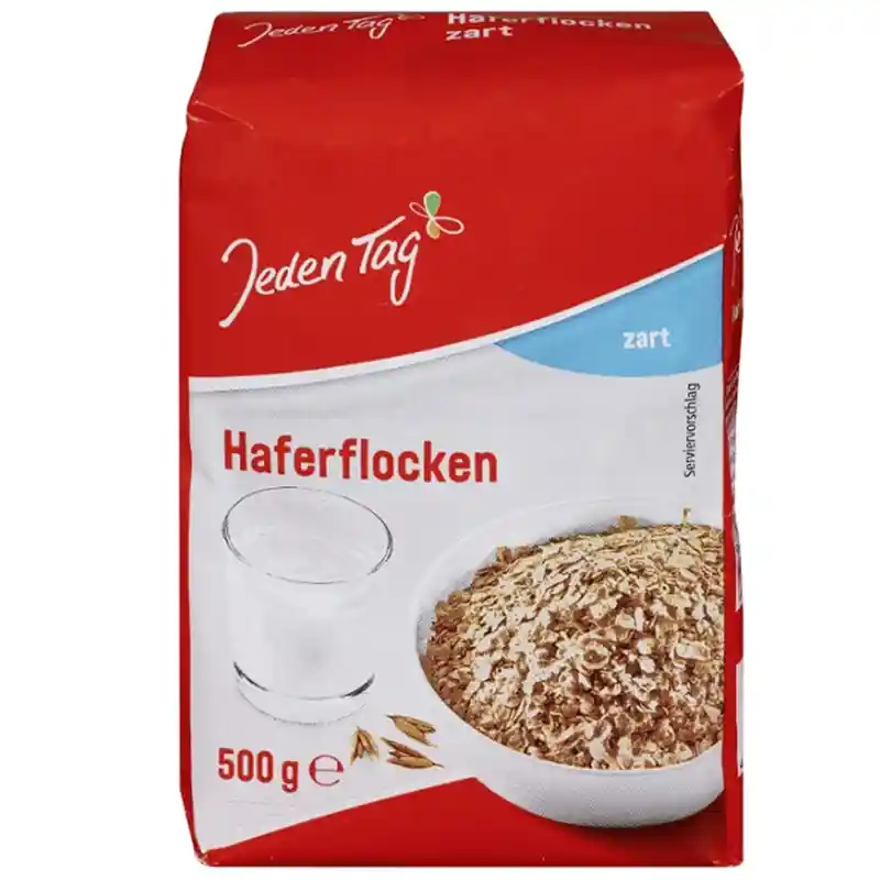 每日 细燕麦片 500克 /Zarte Haferflocken 500g Jeden Tag