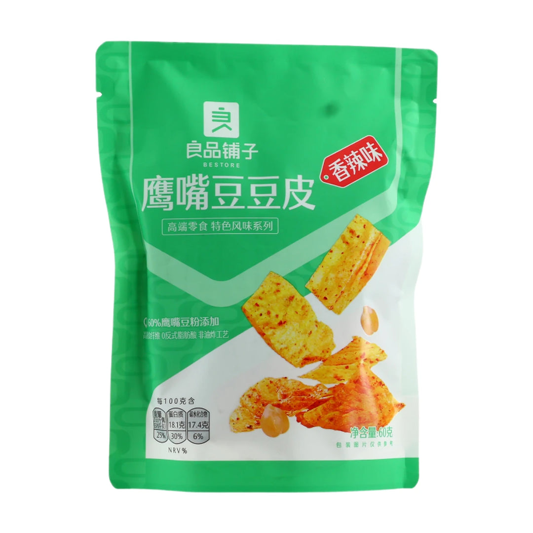 良品铺子 鹰嘴豆皮 香辣味 60克 /Kichererbsenhaut würziger Geschmack 60g BESTORE